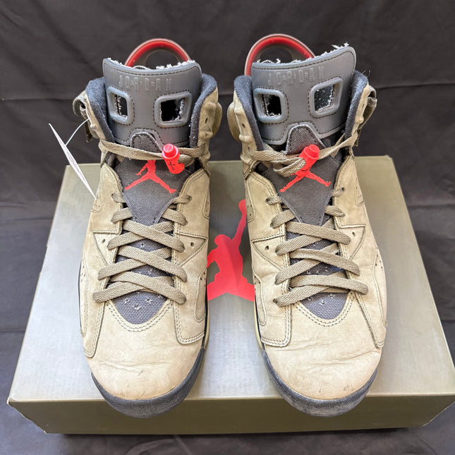 Air Jordan 6 Retro Travis Scott "British Khaki" - Men's Size 10 | WiscKicks