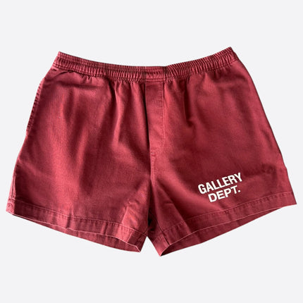 Gallery Dept Red & White Logo Zuma Shorts