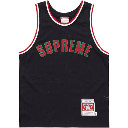 Supreme Mitchell & Ness Basketball Jersey Black - WiscKicks