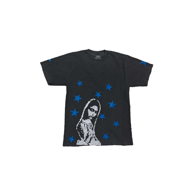 Virgen de Guadalupe Heaven is Forever Glitter Tee | Streetwear T-Shirt - WiscKicks
